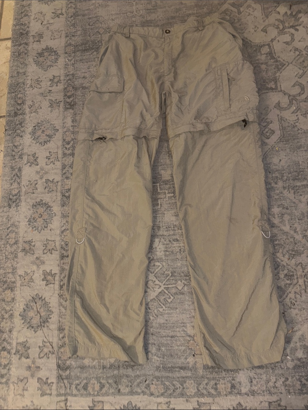THE NORTH FACE Horizon Convertible Cargo Hiking Outdoors Pants Beige Size Medium
